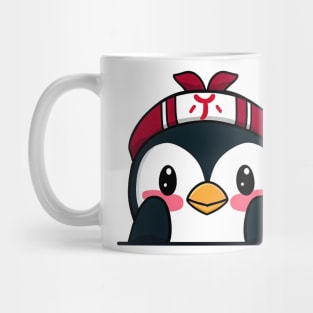 Sneaky japanese penguin so cute Mug